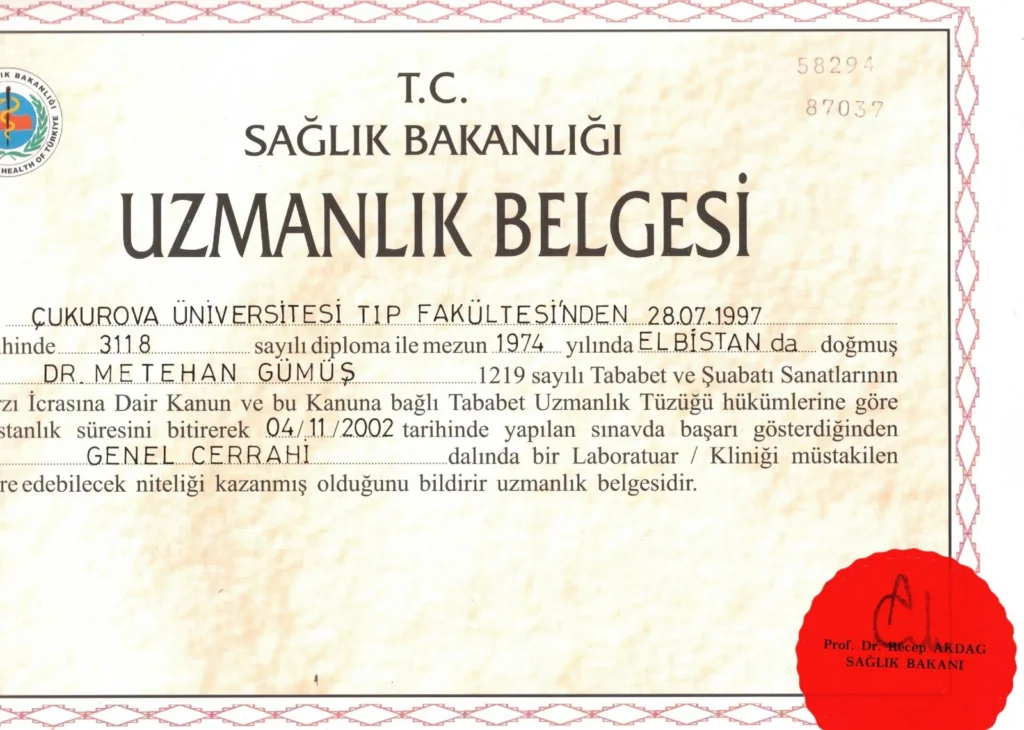 Uzmanlık Belgesi
